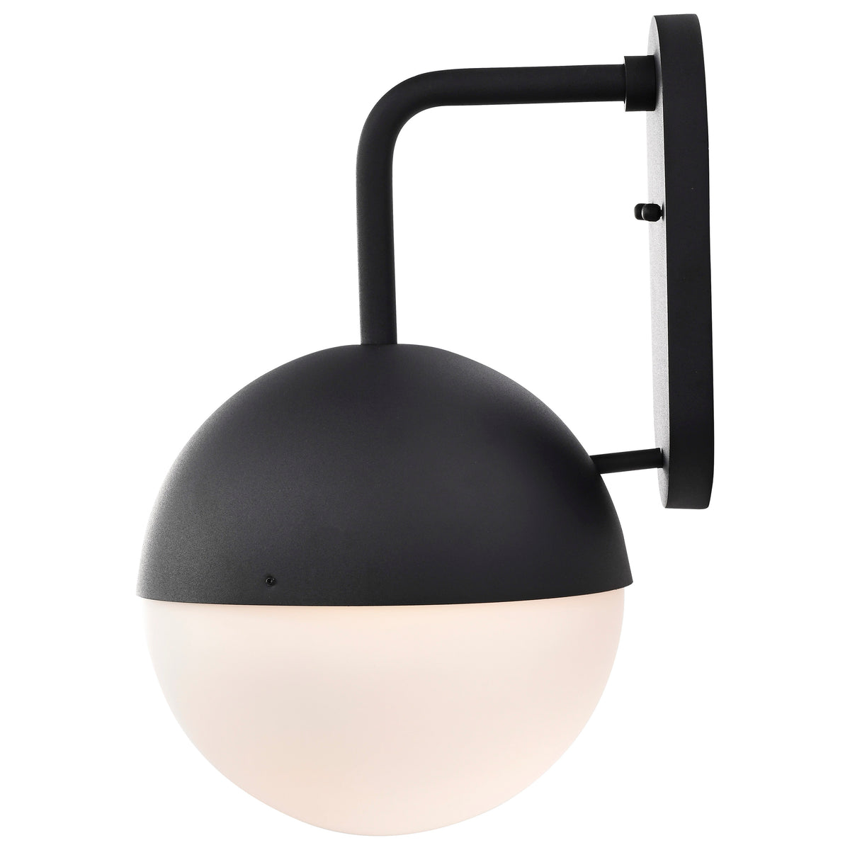 Atmosphere - 10W LED - Large Wall Lantern - Matte Black with White Opal Glass