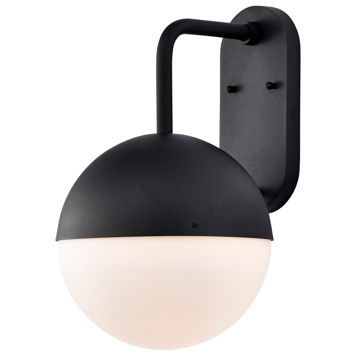 Atmosphere - 10W LED - Large Wall Lantern - Matte Black with White Opal Glass