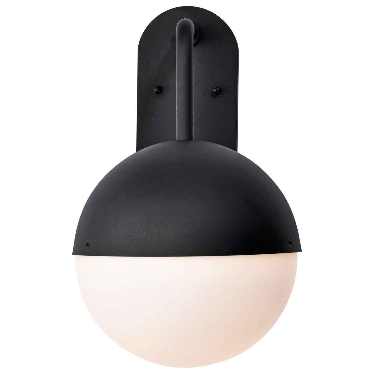 Atmosphere - 10W LED - Large Wall Lantern - Matte Black with White Opal Glass