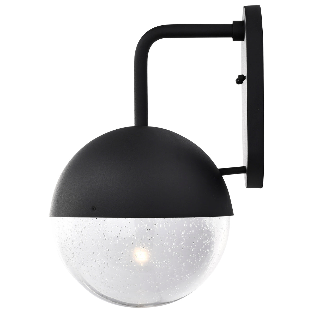 Atmosphere - 10W LED - Large Wall Lantern - Matte Black with Clear Seeded Glass