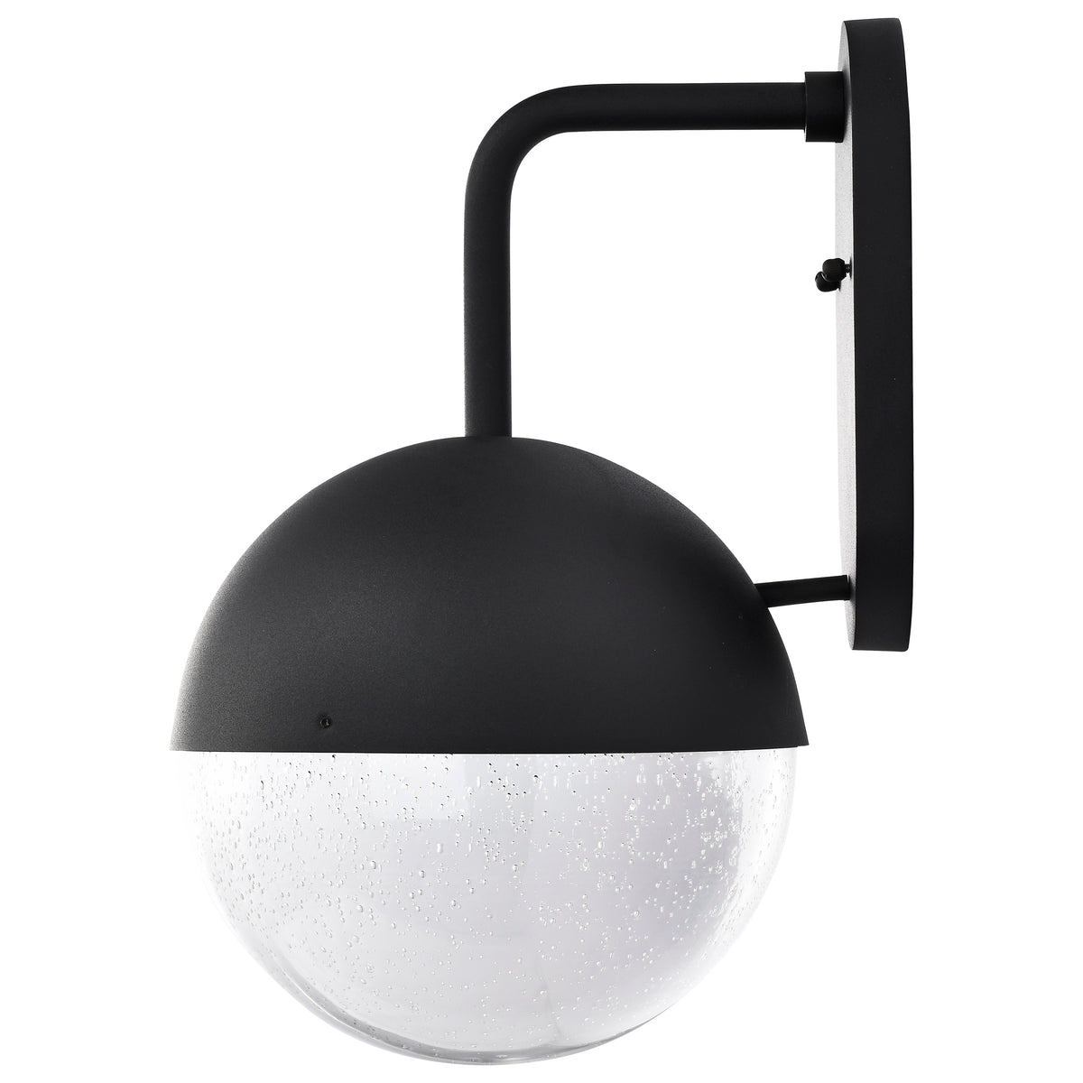 Atmosphere - 10W LED - Large Wall Lantern - Matte Black with Clear Seeded Glass