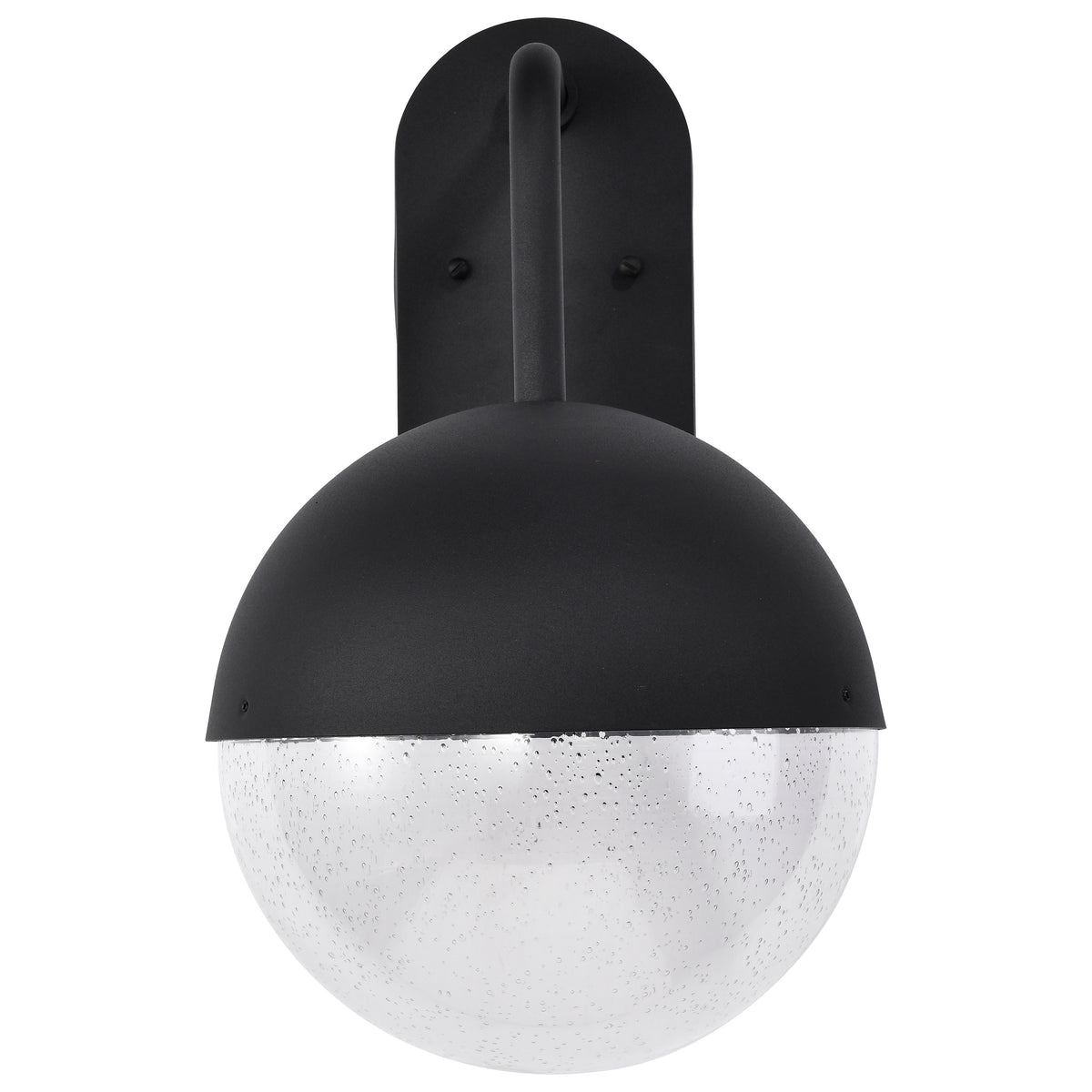 Atmosphere - 10W LED - Large Wall Lantern - Matte Black with Clear Seeded Glass