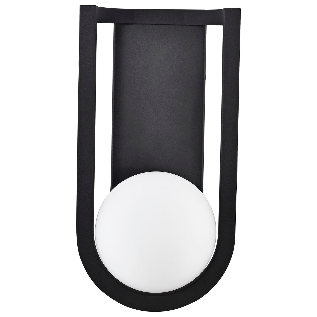 Cradle - 6W LED - Large Wall Lantern - Matte Black with White Opal Glass