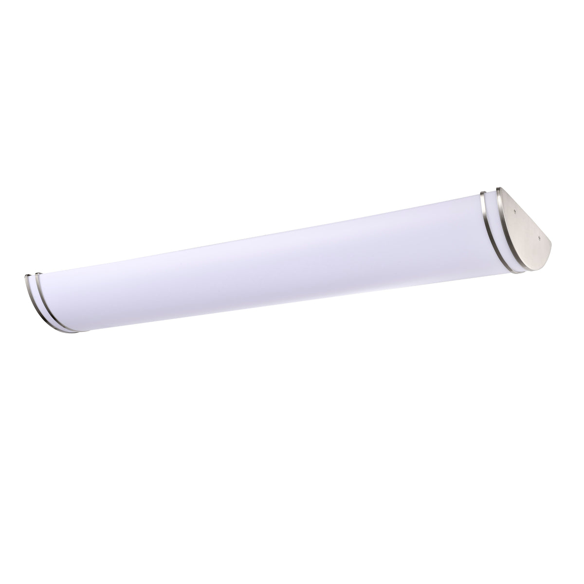 Glamour LED 50 inch - Linear Flush Mount Fixture - Brushed Nickel Finish - Selectable 3K/4K/5K for bedrooms and hallways