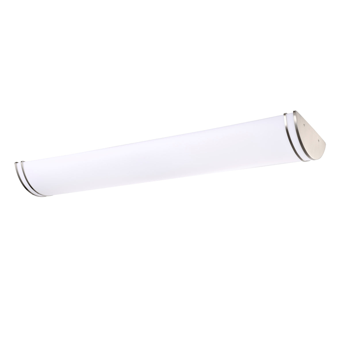 Glamour LED 50 inch - Linear Flush Mount Fixture - Brushed Nickel Finish - CCT Selectable 3K/4K/5K