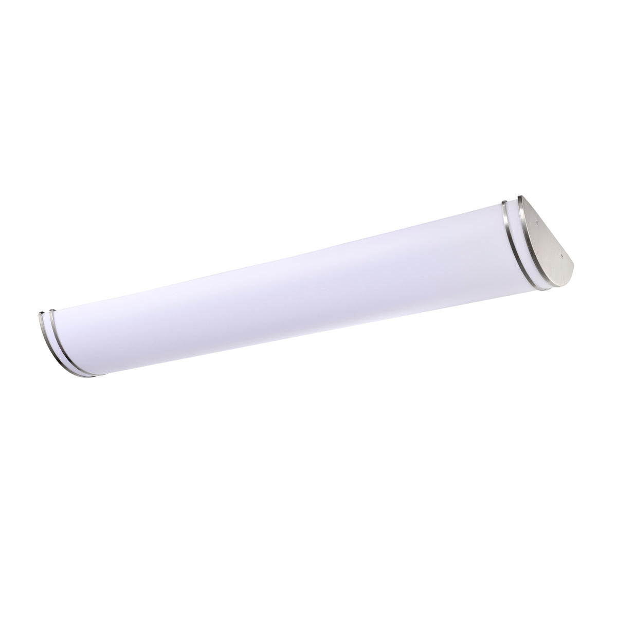 Glamour LED 50 inch - Linear Flush Mount Fixture - Brushed Nickel Finish - CCT Selectable 3K/4K/5K