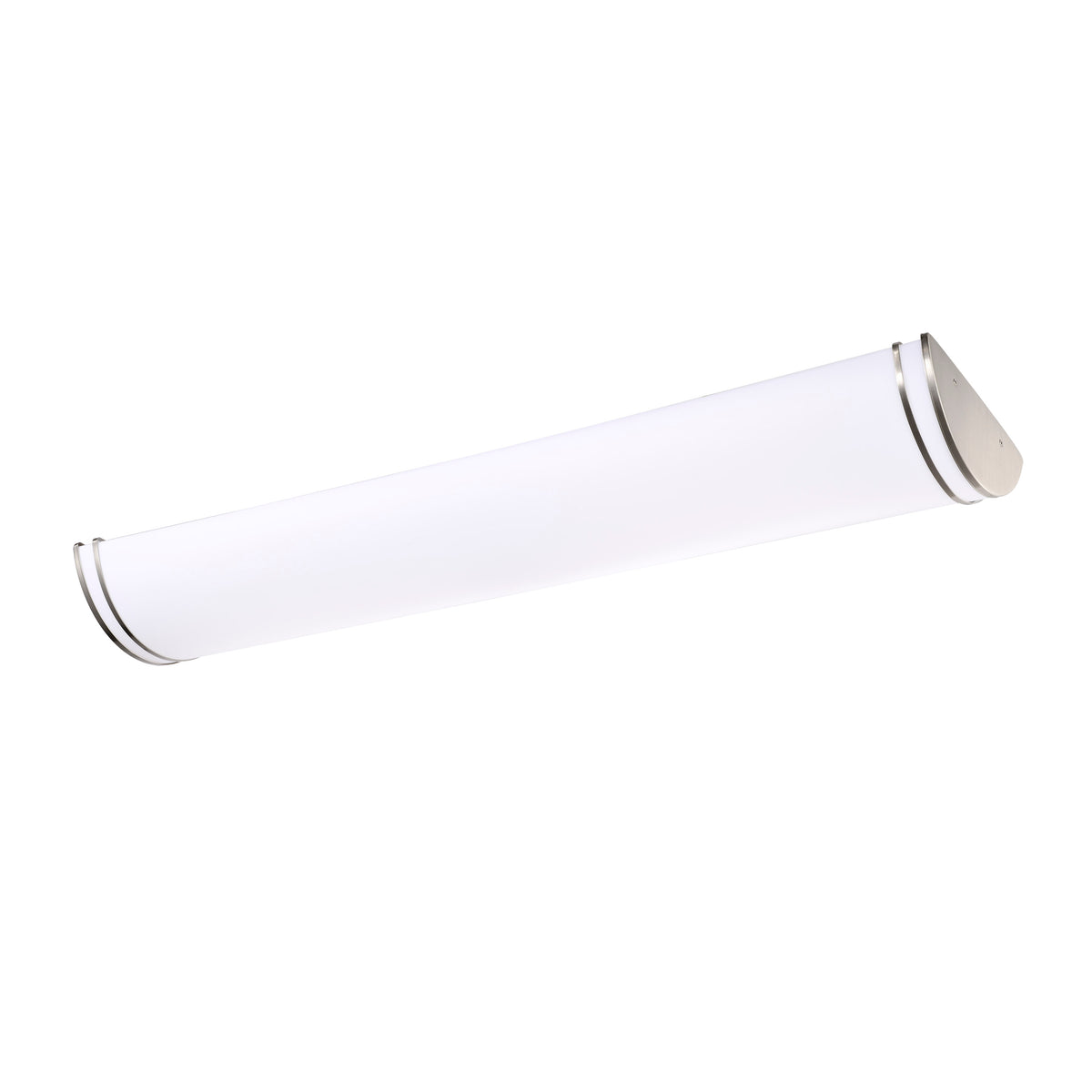 Glamour LED 50 inch - Linear Flush Mount Fixture - Brushed Nickel Finish - CCT Selectable 3K/4K/5K