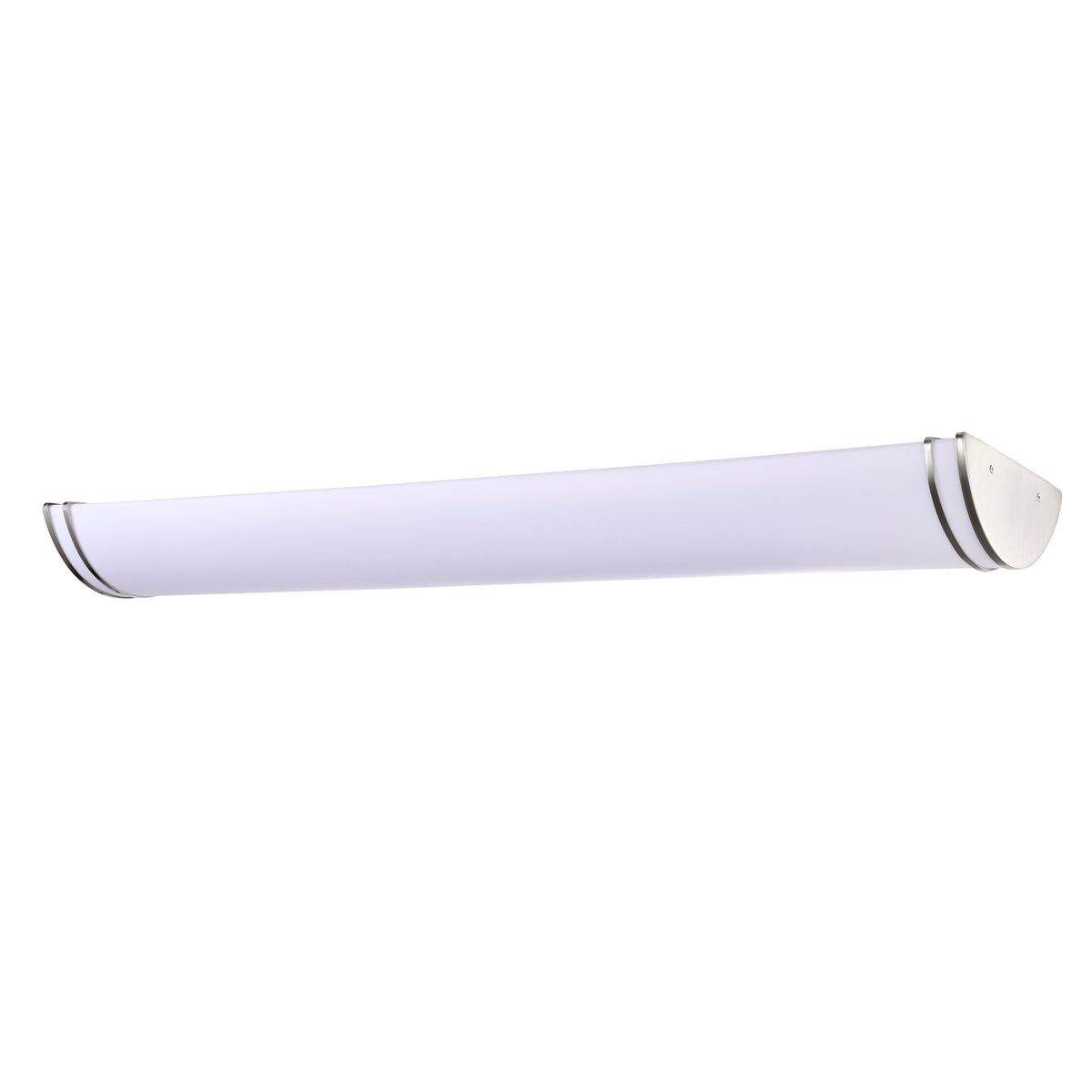Glamour LED 50 inch - Linear Flush Mount Fixture - Brushed Nickel Finish - CCT Selectable 3K/4K/5K