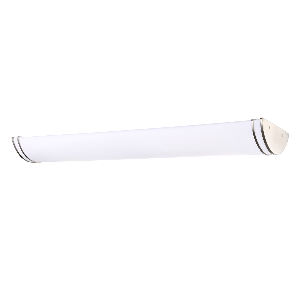 Glamour LED 50 inch - Linear Flush Mount Fixture - Brushed Nickel Finish - CCT Selectable 3K/4K/5K