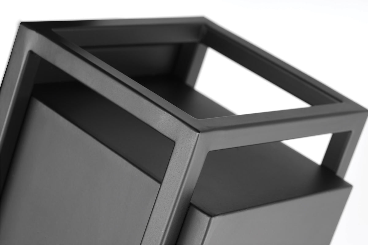 Supreme - 18W LED - Medium Wall Lantern - Matte Black Finish