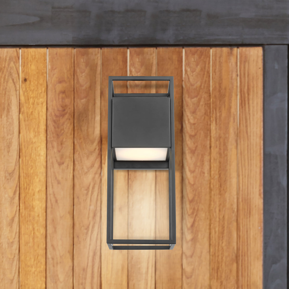 Supreme - 18W LED - Medium Wall Lantern - Matte Black Finish