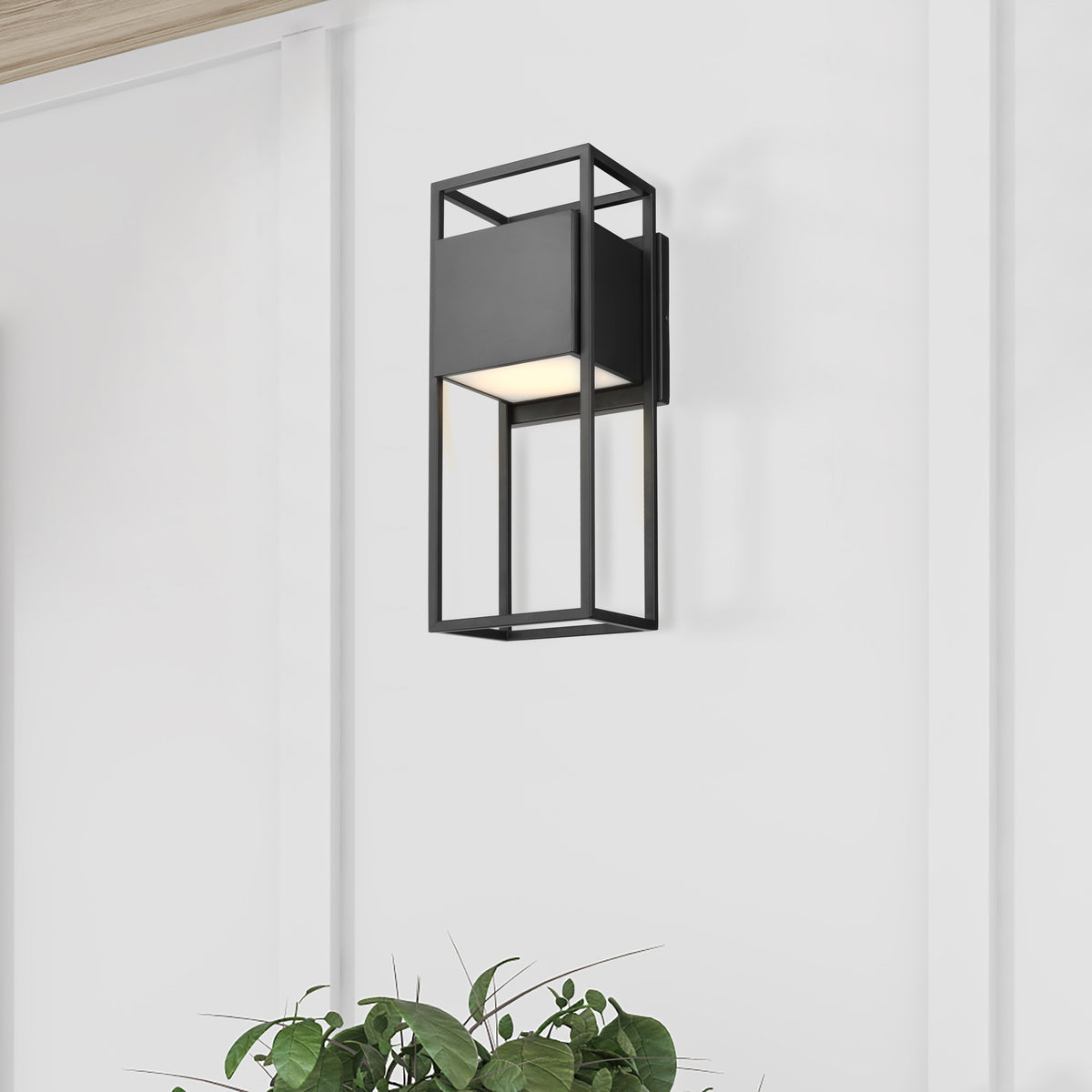 Supreme - 18W LED - Large Wall Lantern - Matte Black Finish