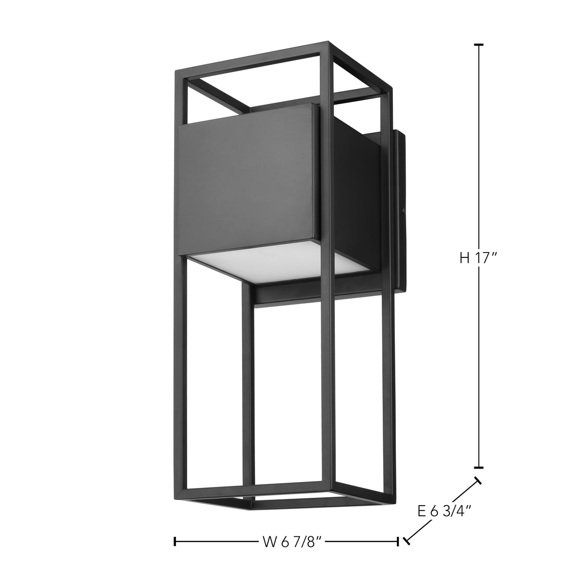 Supreme - 18W LED - Large Wall Lantern - Matte Black Finish