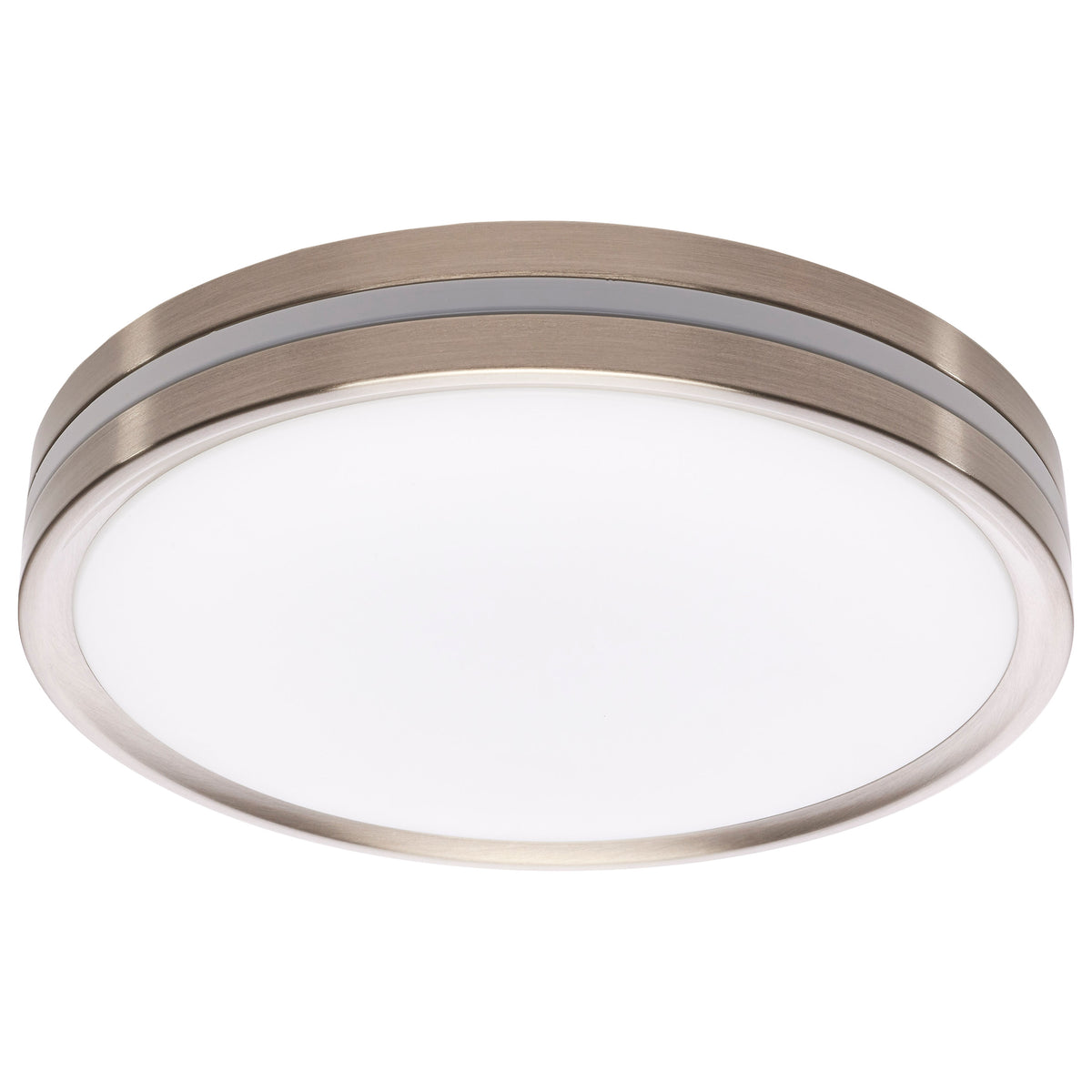 11 Inch Surface Mount with Night Light - 5 Selectable - Brushed Nickel Finish for bedrooms and hallways