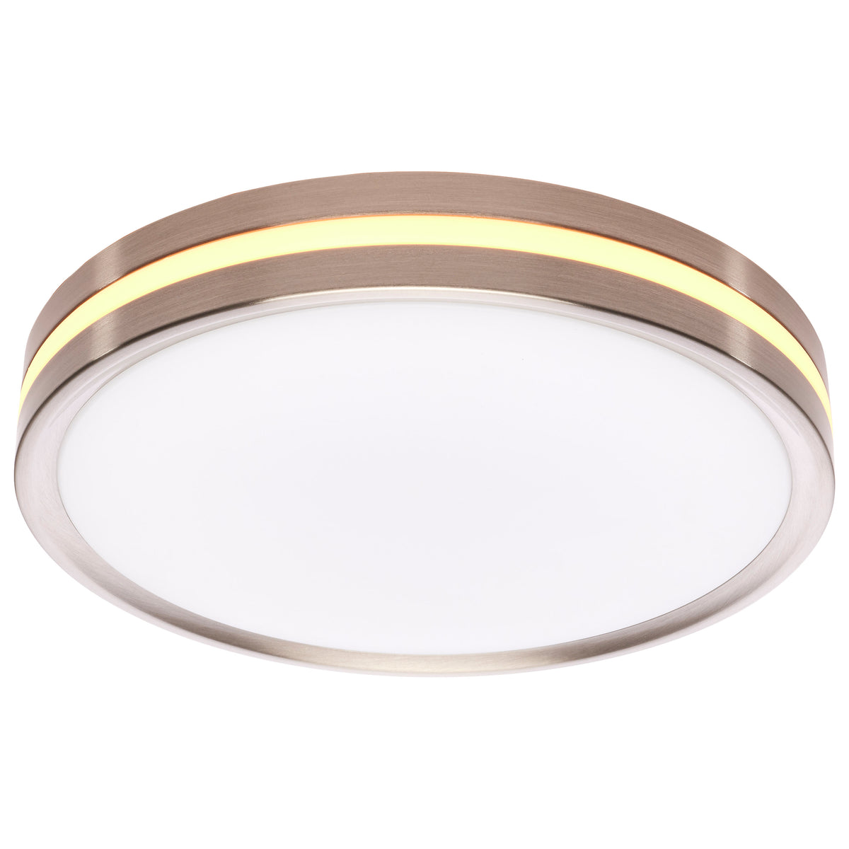 11 Inch Surface Mount with Night Light - 5 CCT Selectable - Brushed Nickel Finish