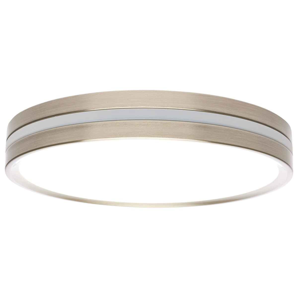11 Inch Surface Mount with Night Light - 5 CCT Selectable - Brushed Nickel Finish