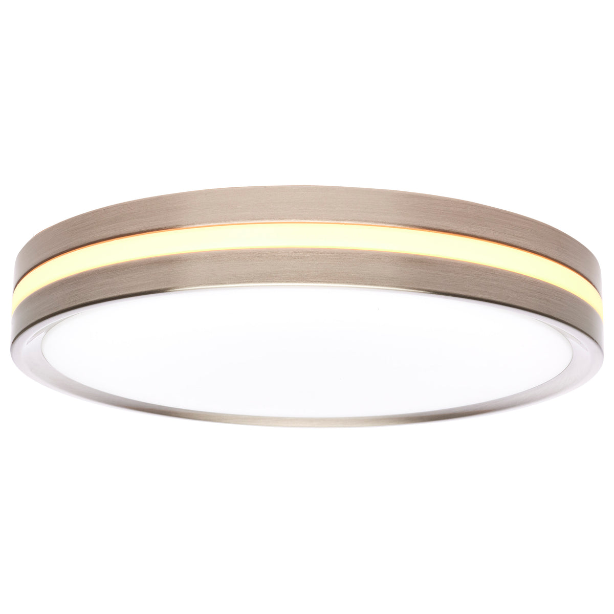 11 Inch Surface Mount with Night Light - 5 CCT Selectable - Brushed Nickel Finish