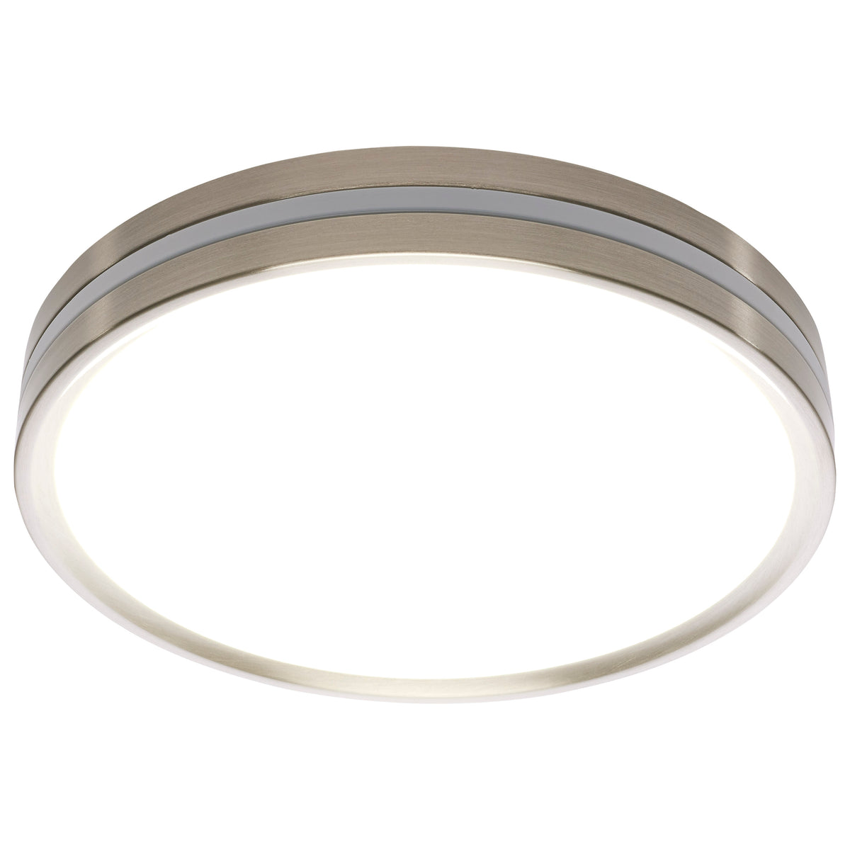 11 Inch Surface Mount with Night Light - 5 CCT Selectable - Brushed Nickel Finish