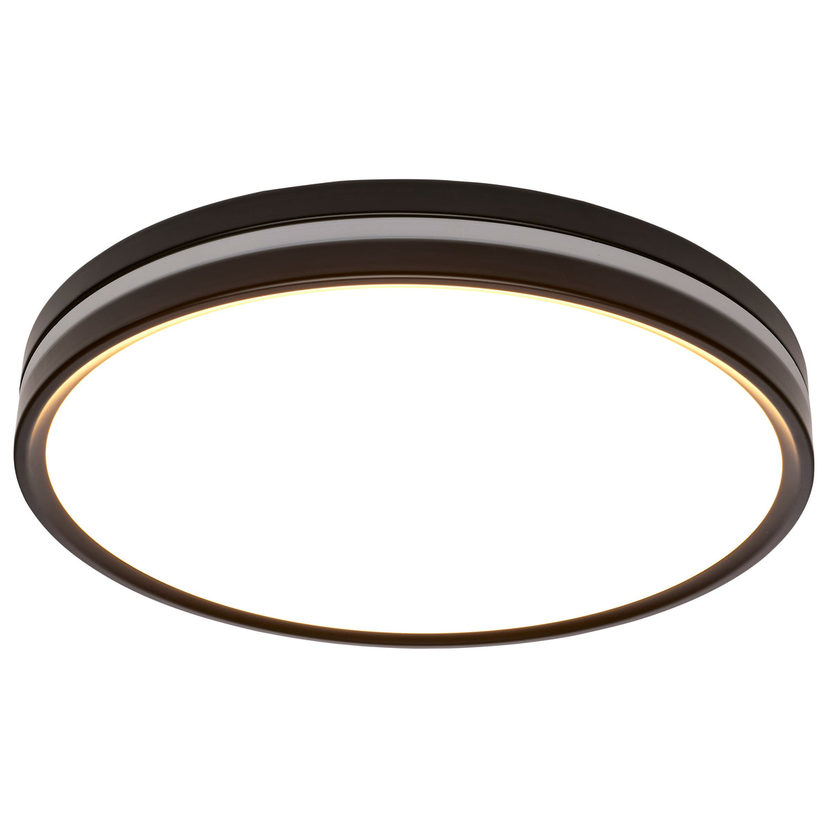 15 Inch Surface Mount with Night Light - 5 CCT Selectable - Matte Black Finish