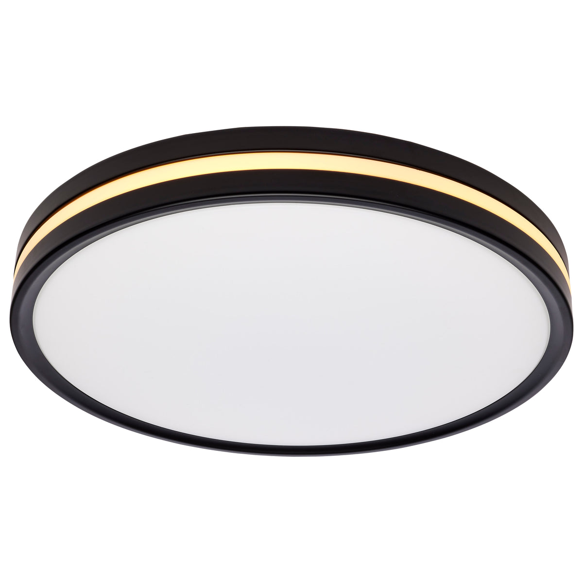 15 Inch Surface Mount with Night Light - 5 CCT Selectable - Matte Black Finish