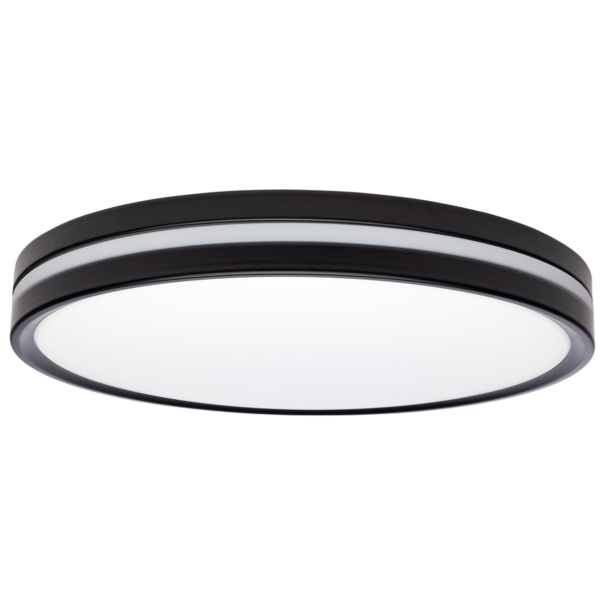 15 Inch Surface Mount with Night Light - 5 CCT Selectable - Matte Black Finish