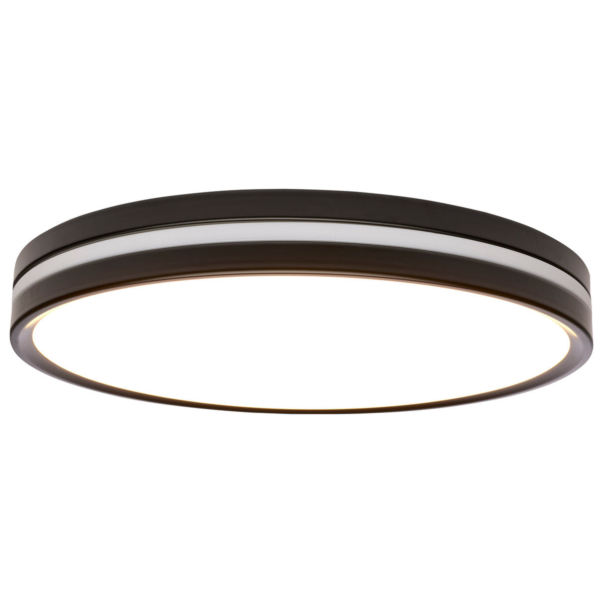 15 Inch Surface Mount with Night Light - 5 CCT Selectable - Matte Black Finish