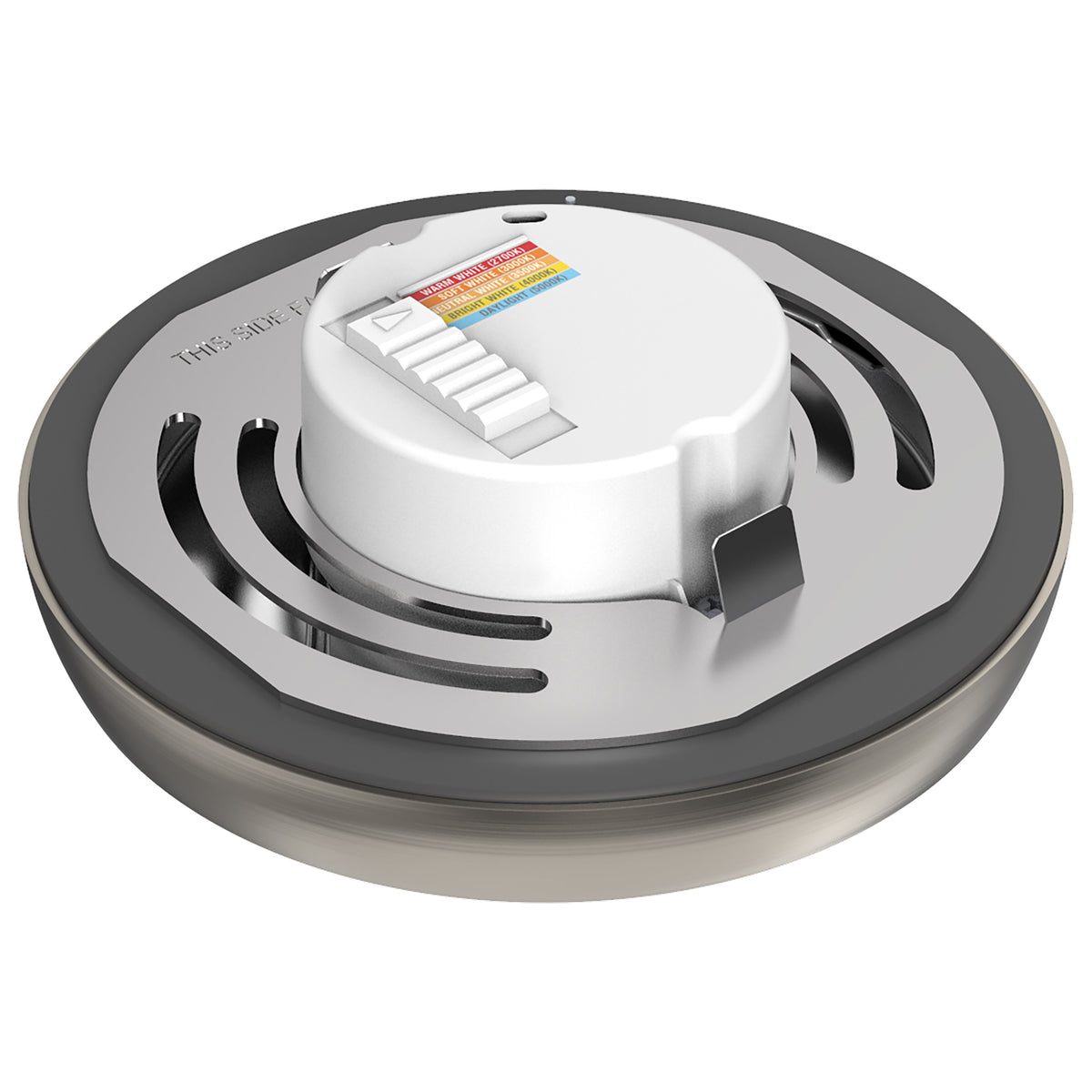 Blink Pro - 9W - 5in - LED Fixture - CCT Selectable - Round Shape - Brushed Nickel Finish - 120V