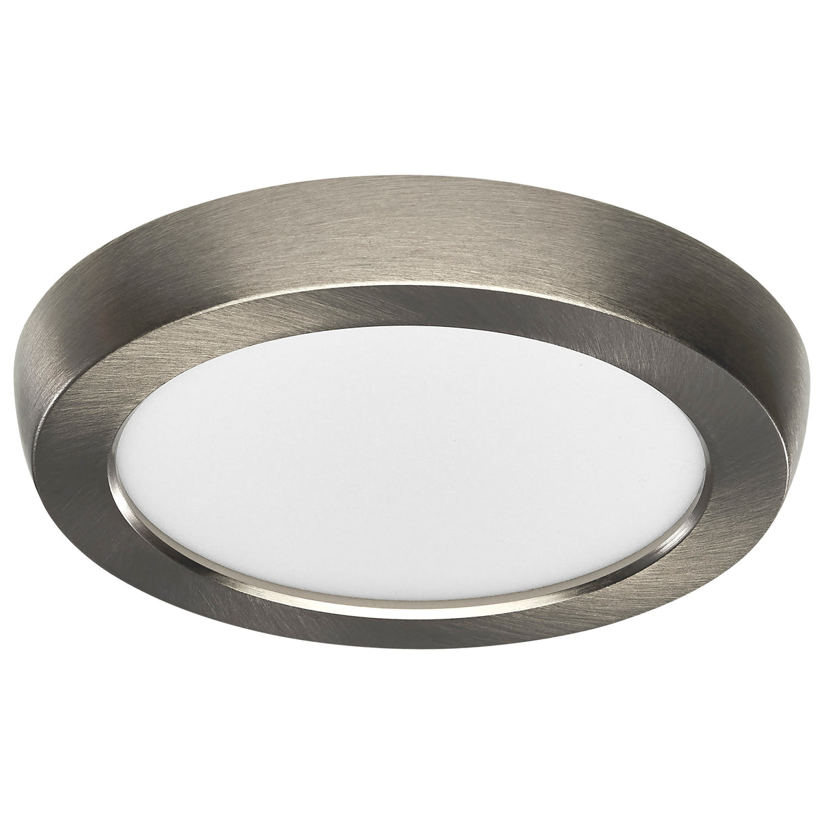 Blink Pro - 9W - 5in - LED Fixture - CCT Selectable - Round Shape - Brushed Nickel Finish - 120V