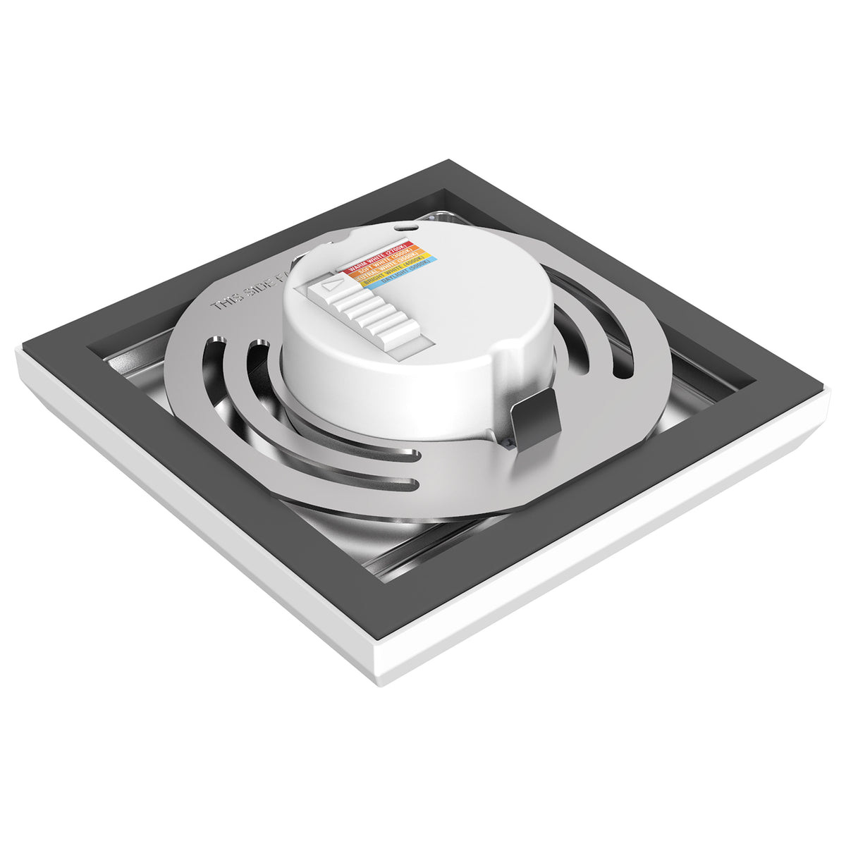 Blink Pro - 9W - 5in - LED Fixture - CCT Selectable - Square Shape - White Finish - 120V