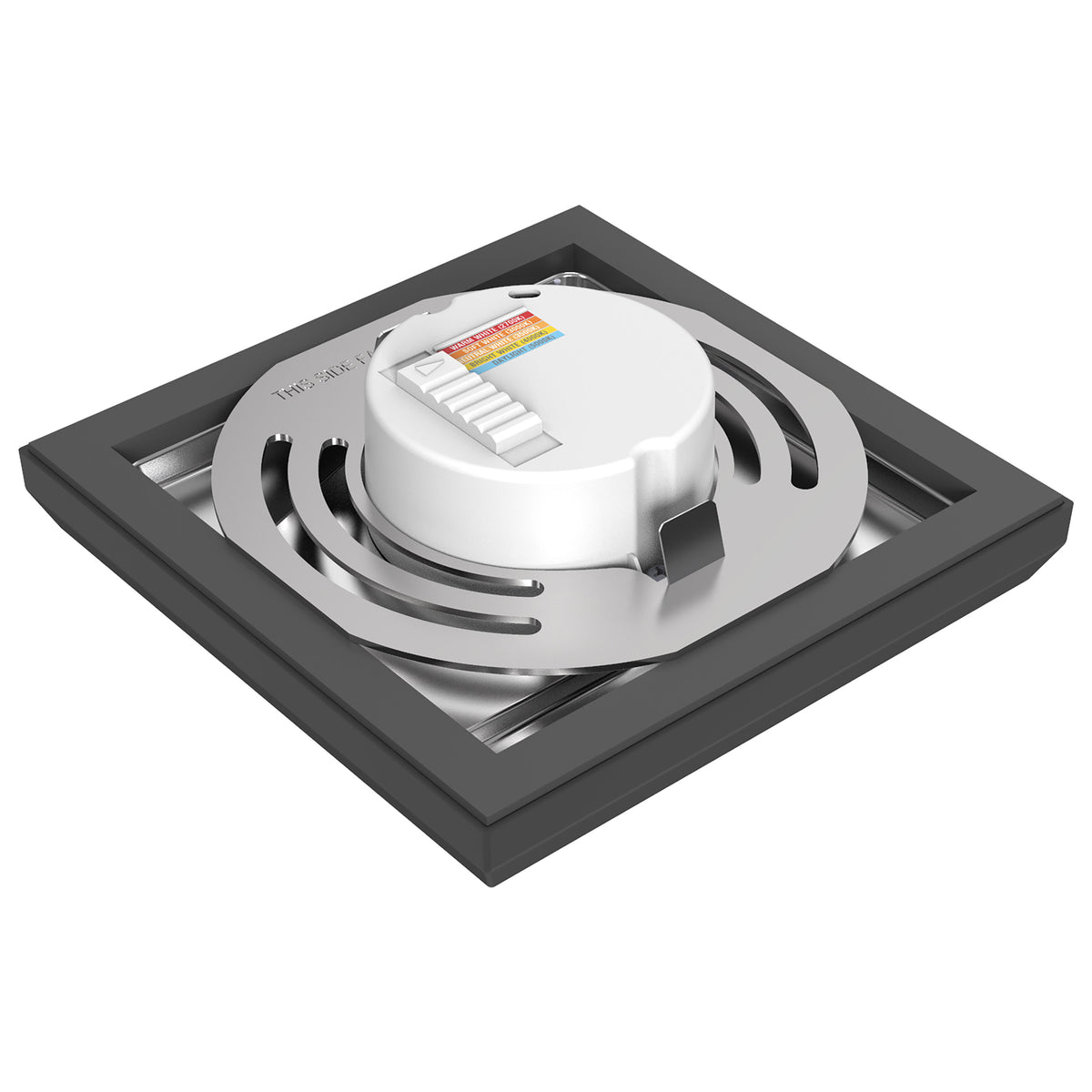 Blink Pro - 9W - 5in - LED Fixture - CCT Selectable - Square Shape - Black Finish - 120V