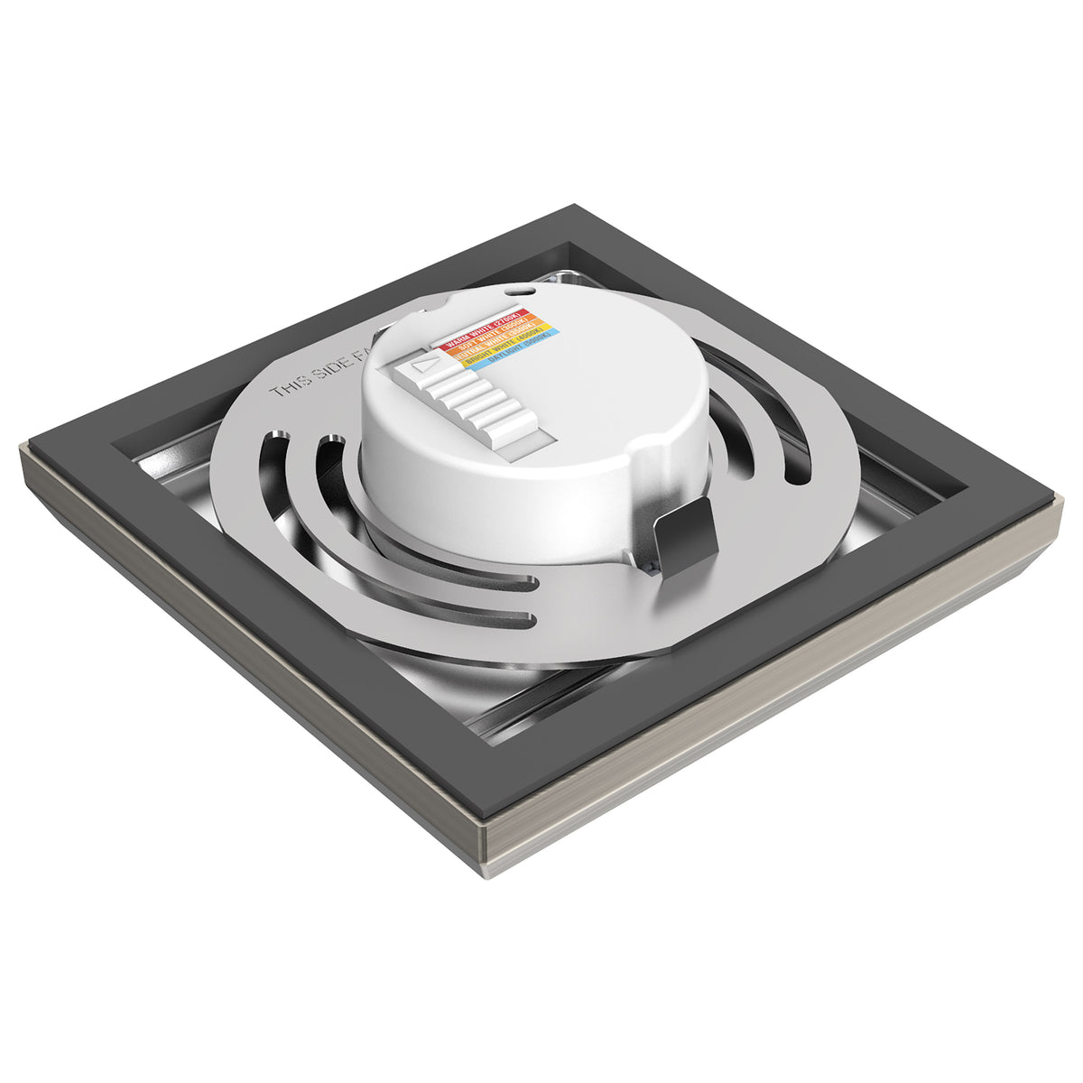 Blink Pro - 9W - 5in - LED Fixture - CCT Selectable - Square Shape - Brushed Nickel Finish - 120V