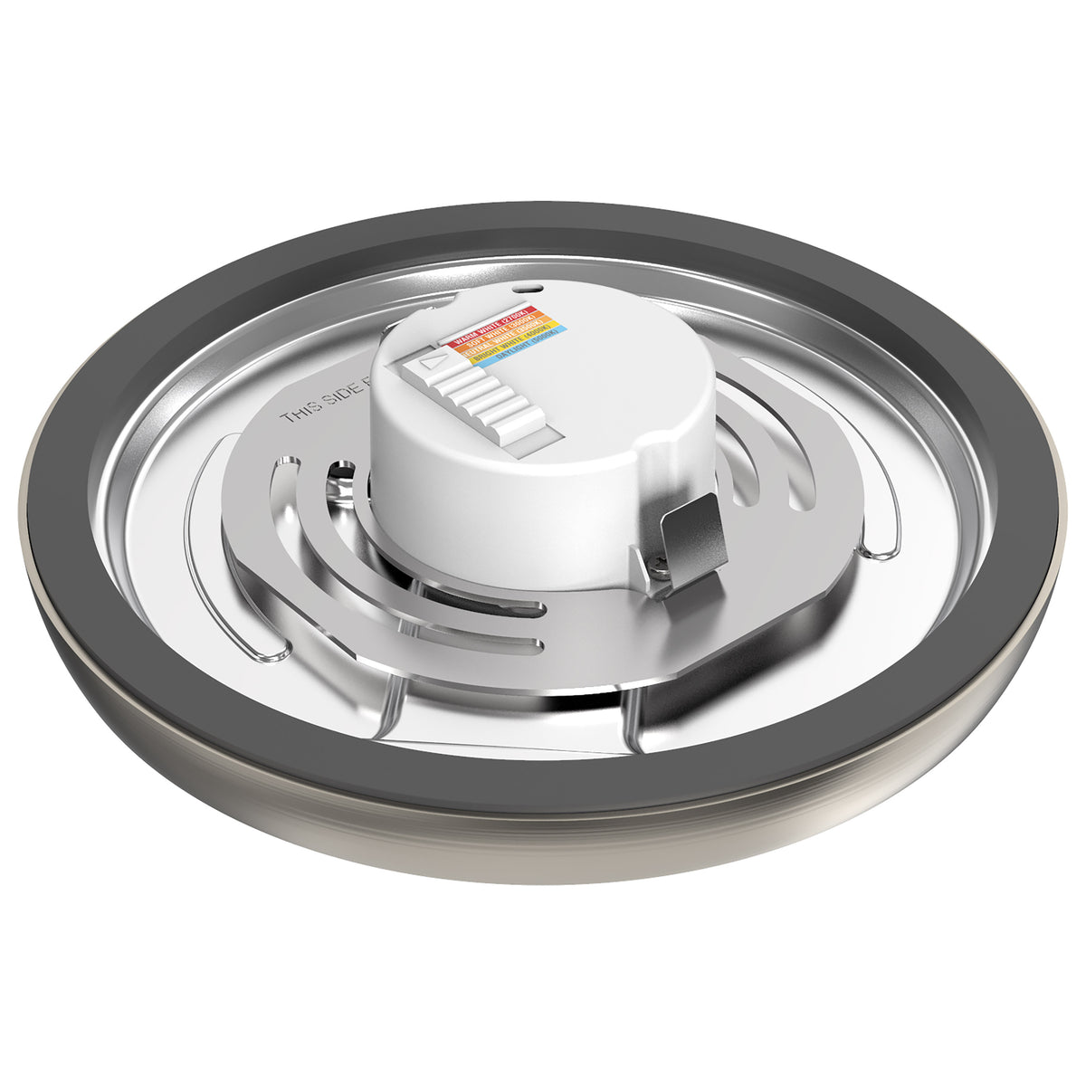 Blink Pro - 11W - 7in - LED Fixture - CCT Selectable - Round Shape - Brushed Nickel Finish - 120V