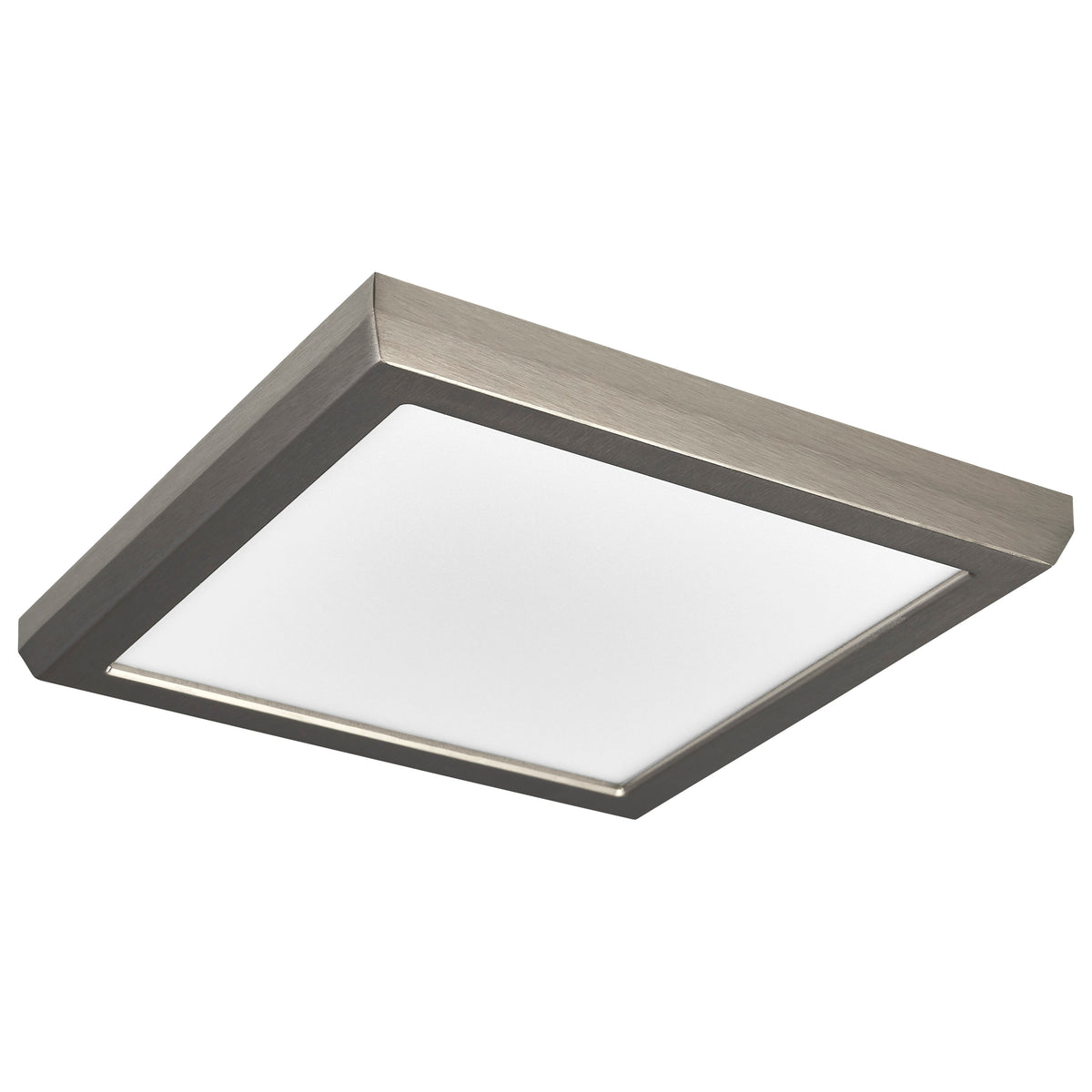 Blink Pro - 11W - 7in - LED Fixture - CCT Selectable - Square Shape - Brushed Nickel Finish - 120V