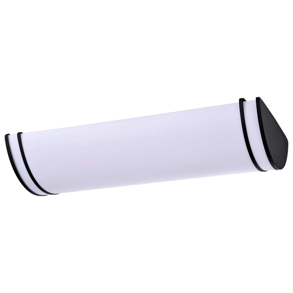 Glamour LED 25 inch - Linear Flush Mount Fixture - Black Finish - CCT Selectable 3K/4K/5K