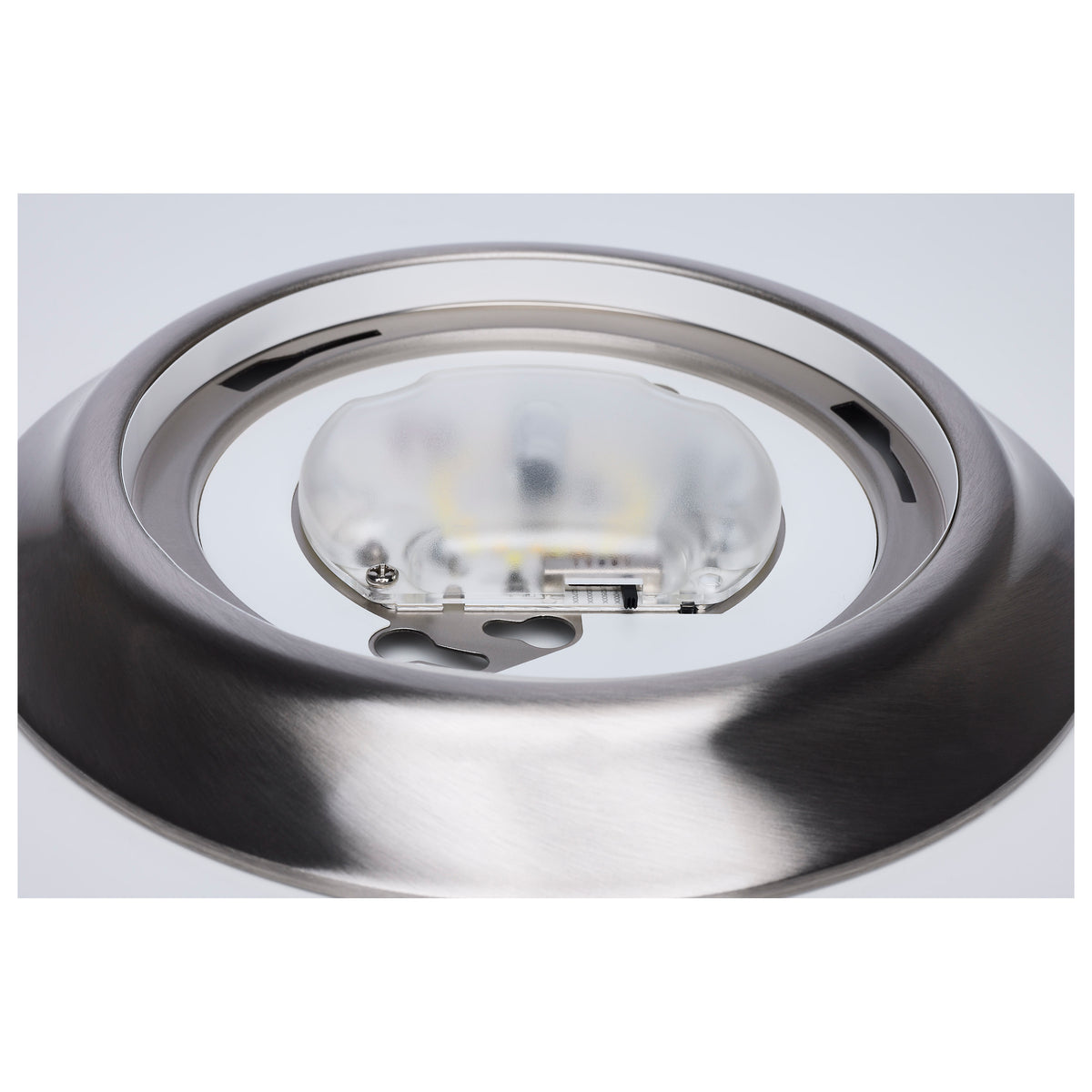 7 Inch LED Disk Light - 27K/3K/35K/4K/5K CCT Selectable - Brushed Nickel Finish