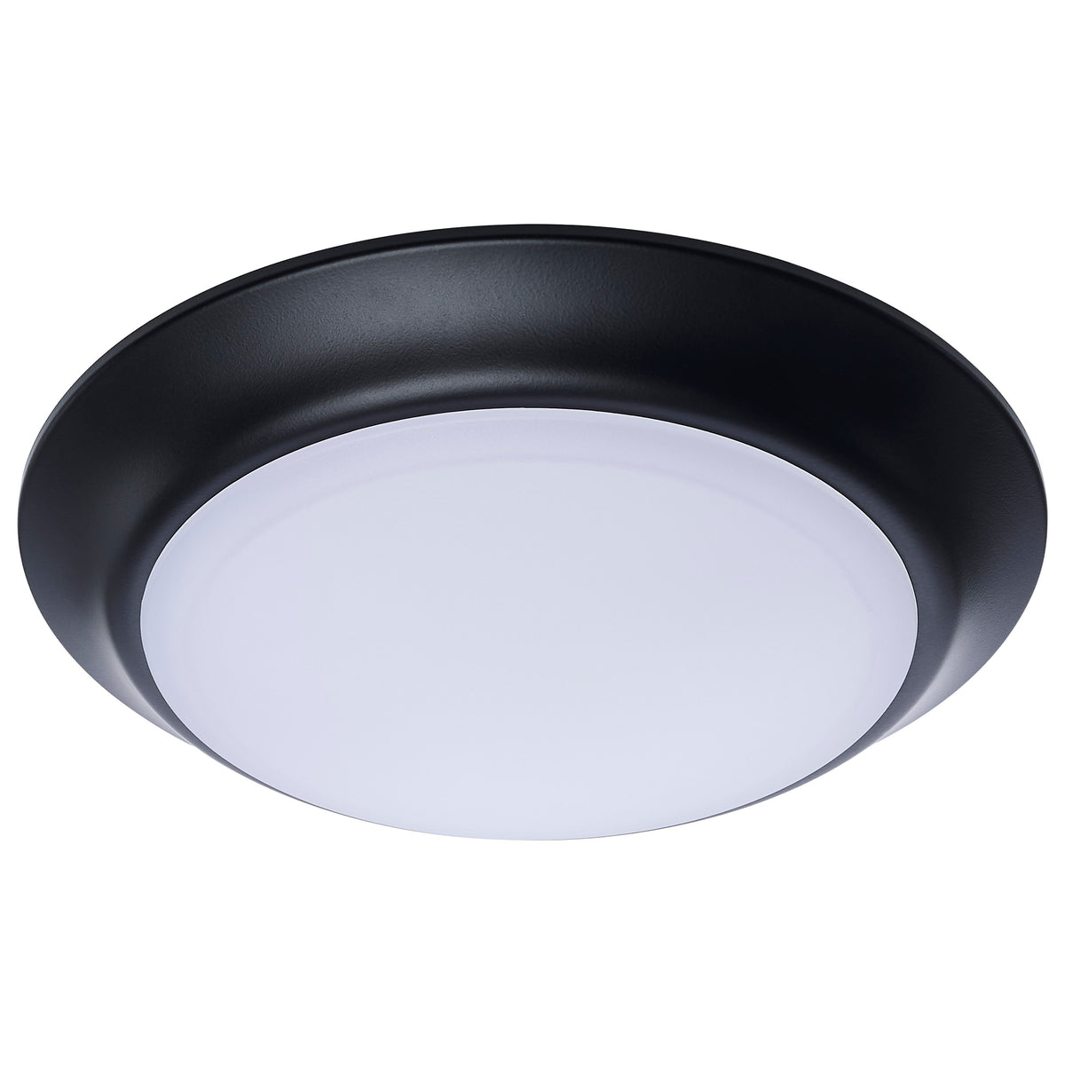 7 Inch LED Disk Light - 27K/3K/35K/4K/5K CCT Selectable - Black Finish