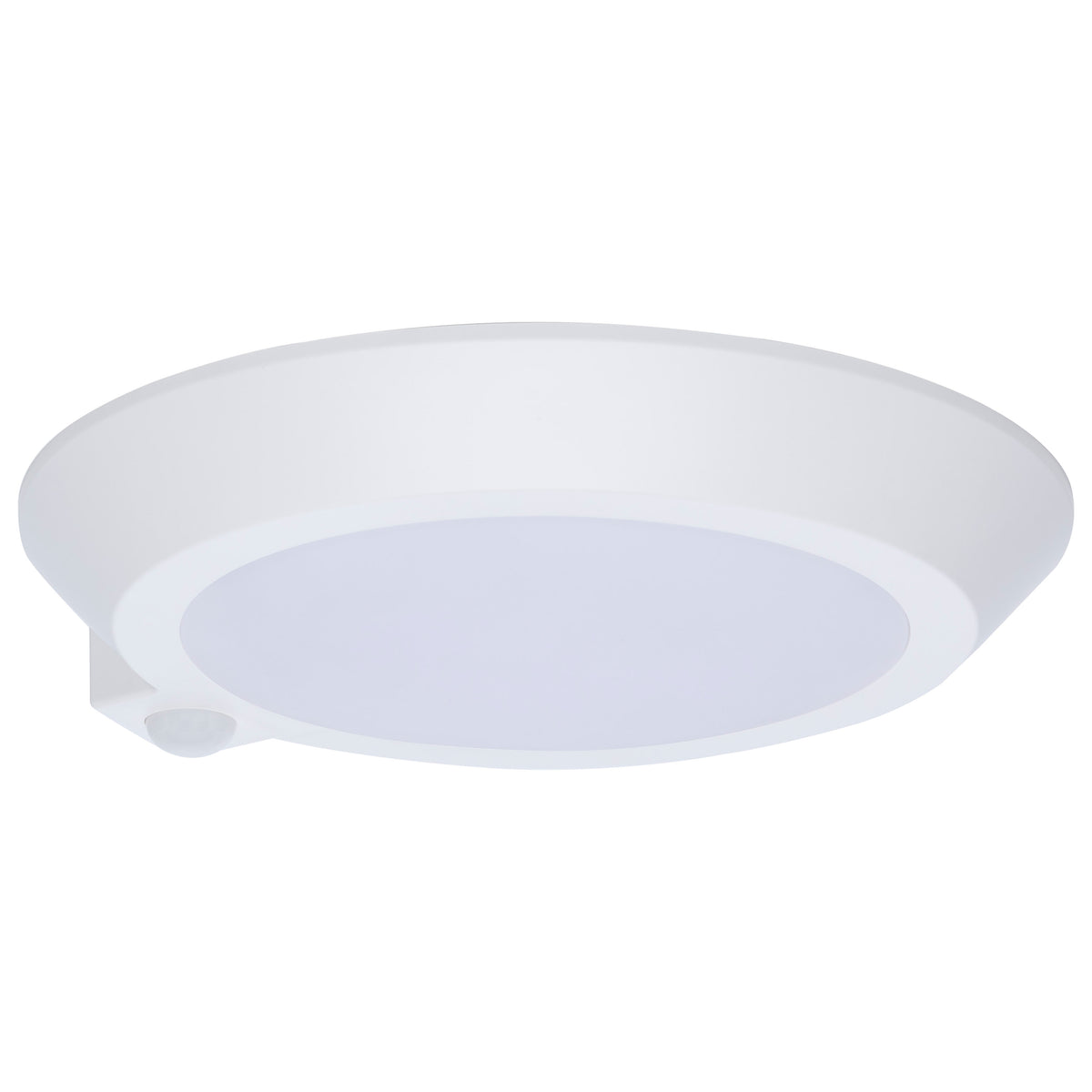10 Inch LED Disk Light - 27K/3K/35K/4K/5K Selectable - Occupancy Sensor - White Finish bulb or fixture view