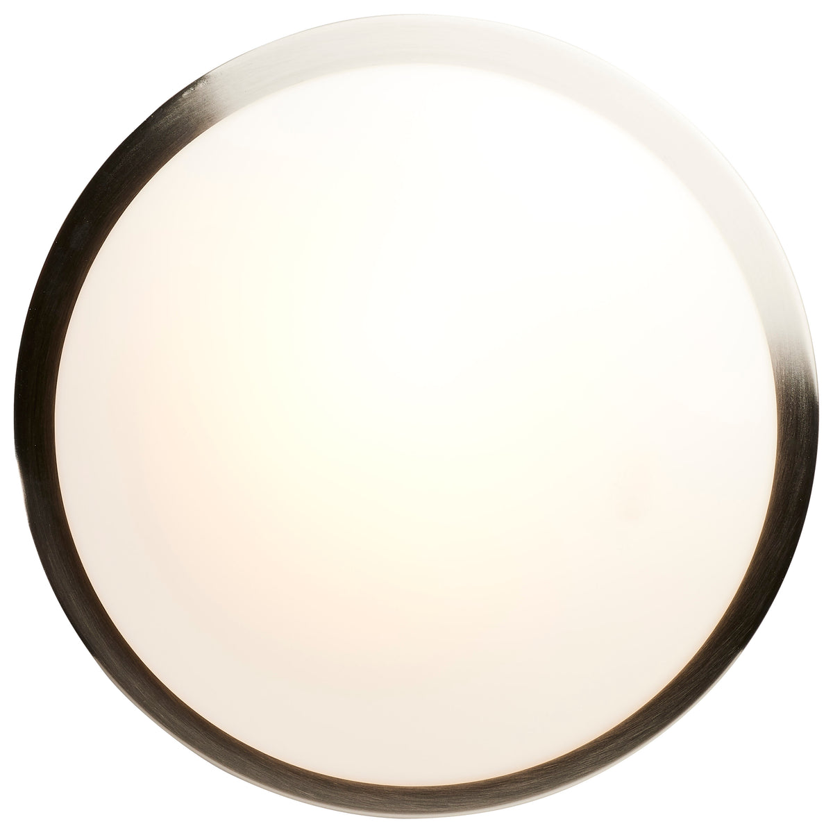 Button - 11 Inch LED Flush Mount Fixture - Brushed Nickel Finish - CCT Selectable - 120 Volts