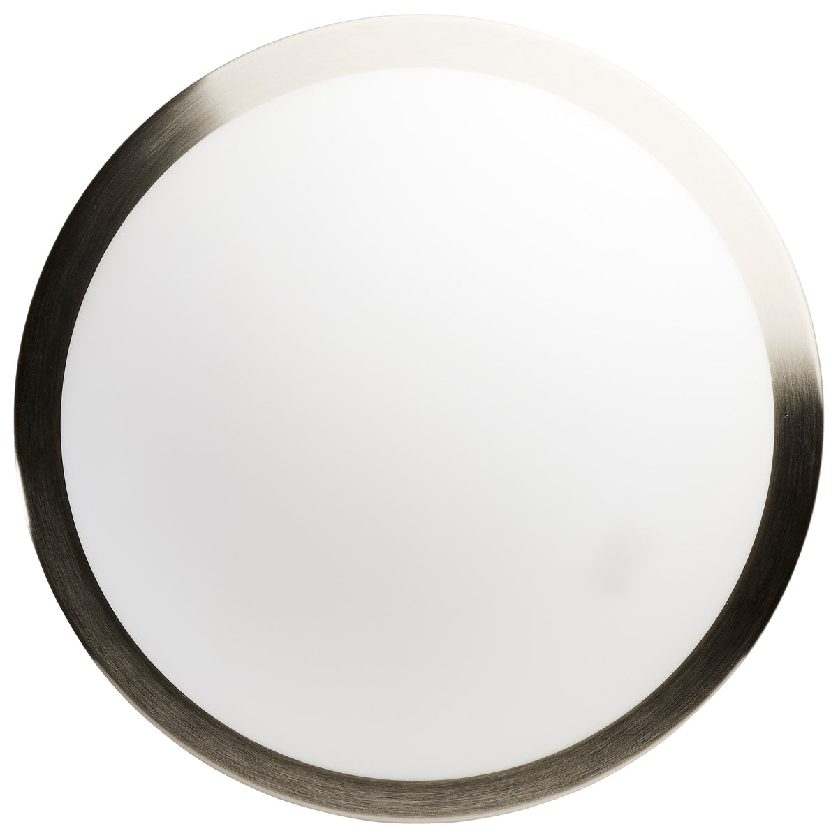 Button - 13 Inch LED Flush Mount Fixture - Brushed Nickel Finish - CCT Selectable - 120 Volts