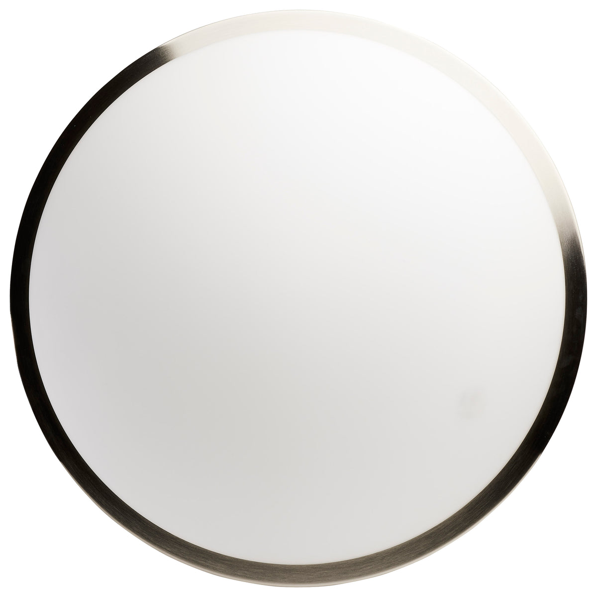Button - 17 Inch LED Flush Mount Fixture - Brushed Nickel Finish - CCT Selectable - 120 Volts