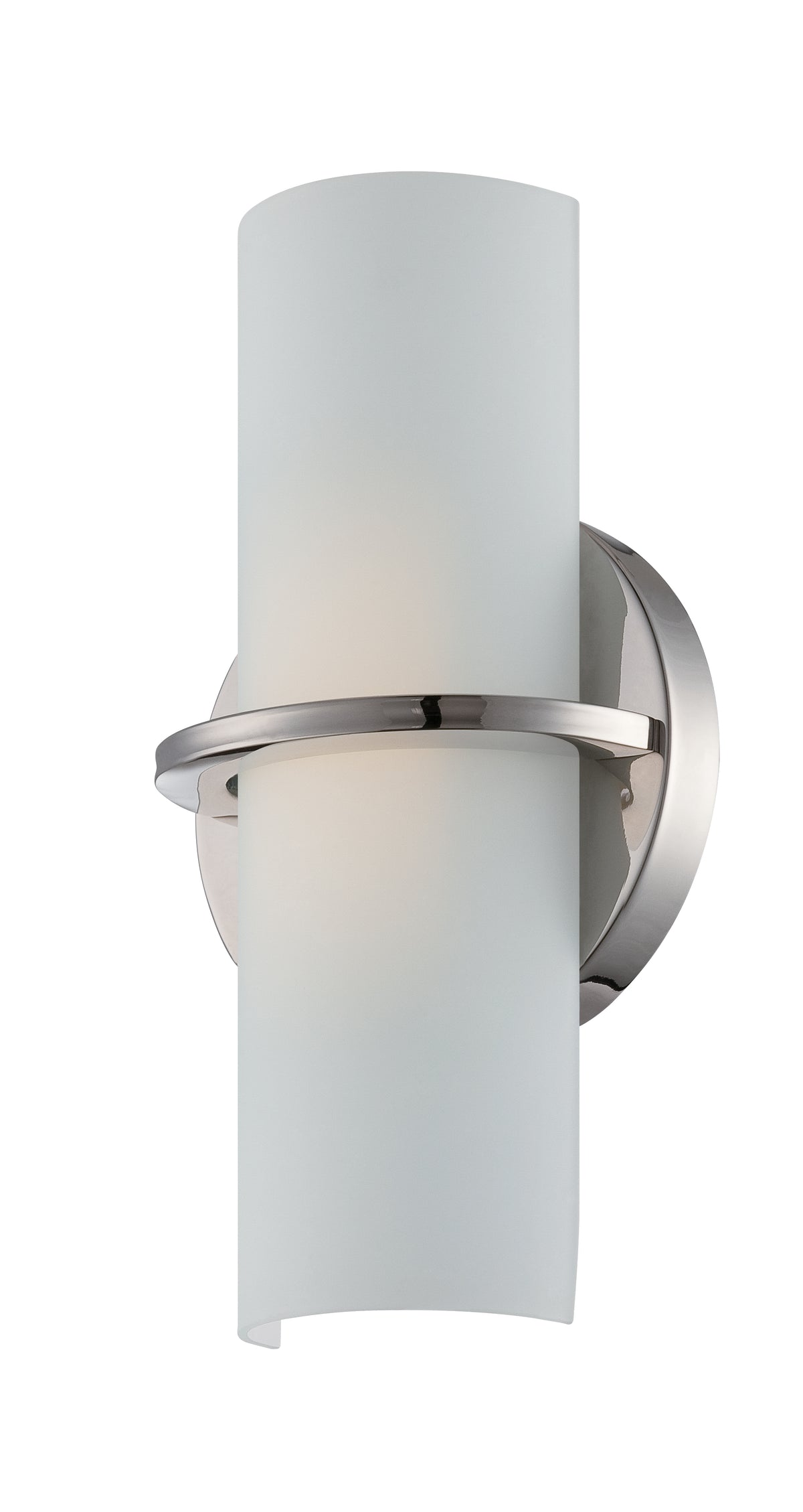 Tucker - LED Wall Sconce - Etched Opal Glass - Polished Nickel Finish product image