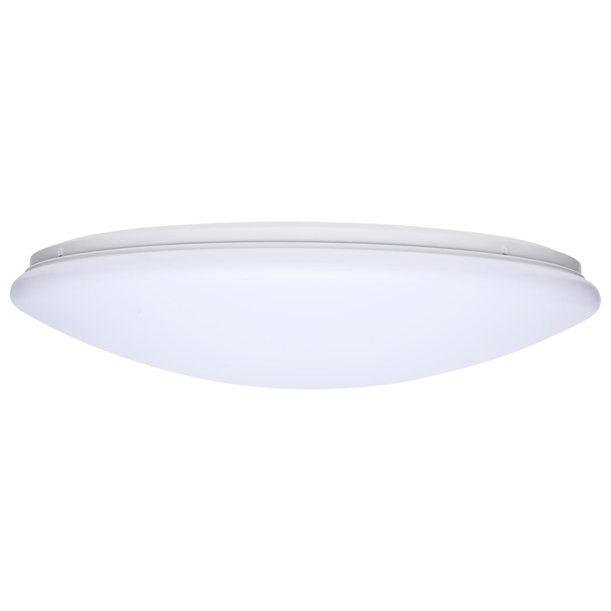 19 Inch LED Cloud Fixture - 25 Watts - 27K/30K/35K/40K/50K CCT Selectable - Round Shape - White Finish - 120 Volt