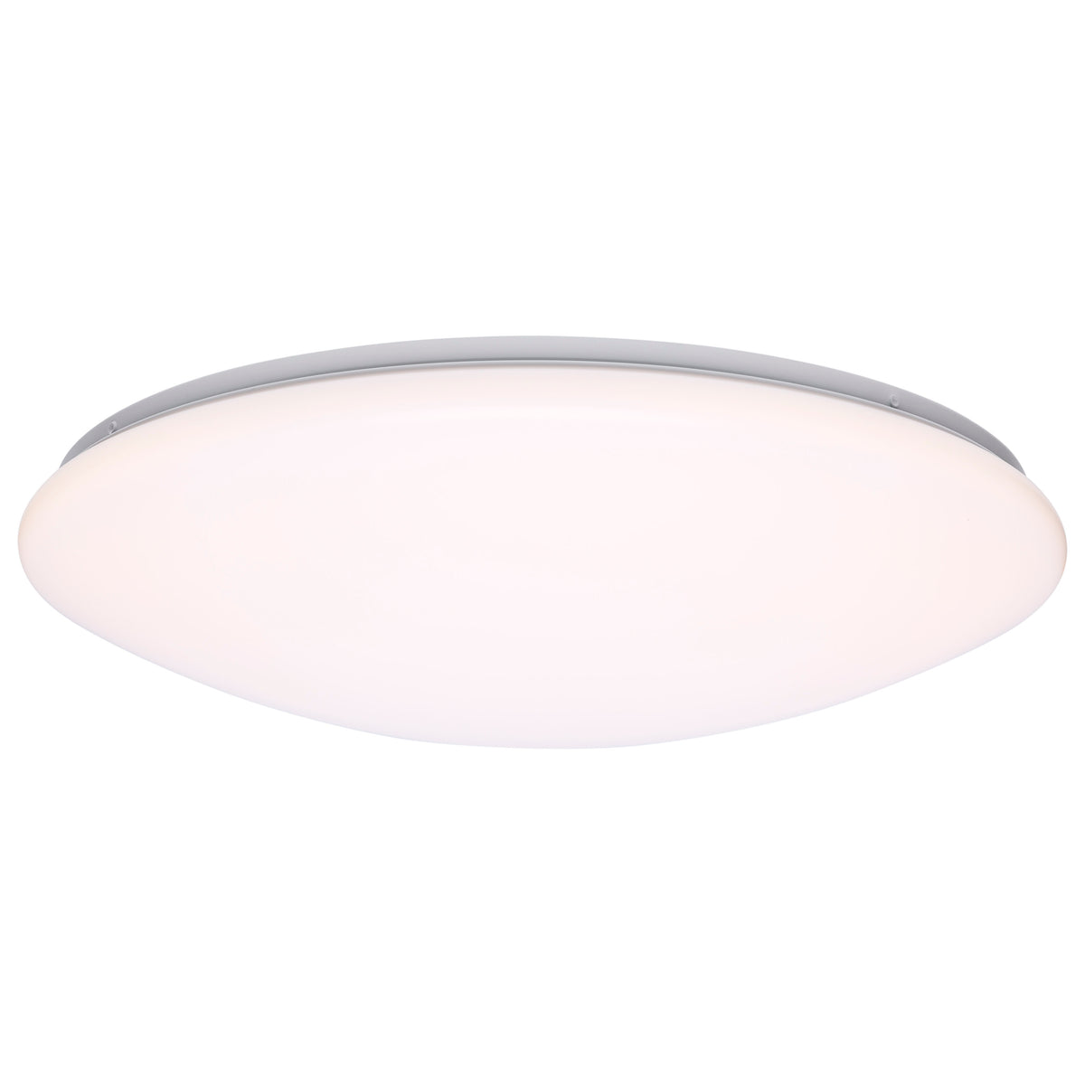19 Inch LED Cloud Fixture with Sensor - 25 Watts - 27K/30K/35K/40K/50K CCT Selectable - Round Shape - White Finish - 120 Volt