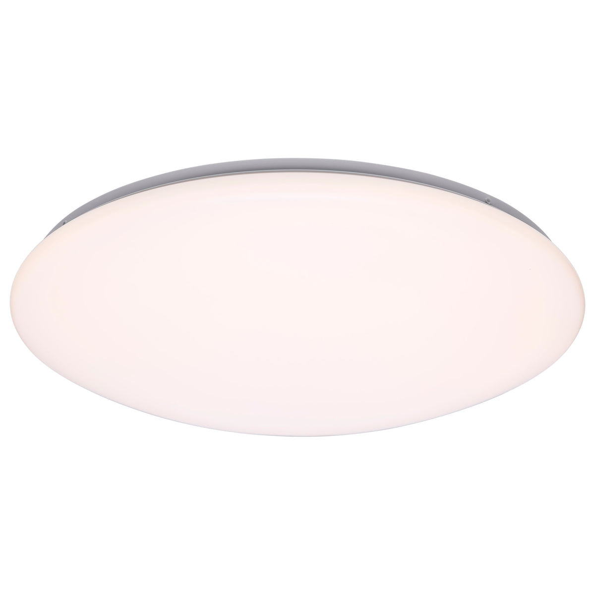 19 Inch LED Cloud Fixture with Sensor - 25 Watts - 27K/30K/35K/40K/50K CCT Selectable - Round Shape - White Finish - 120 Volt
