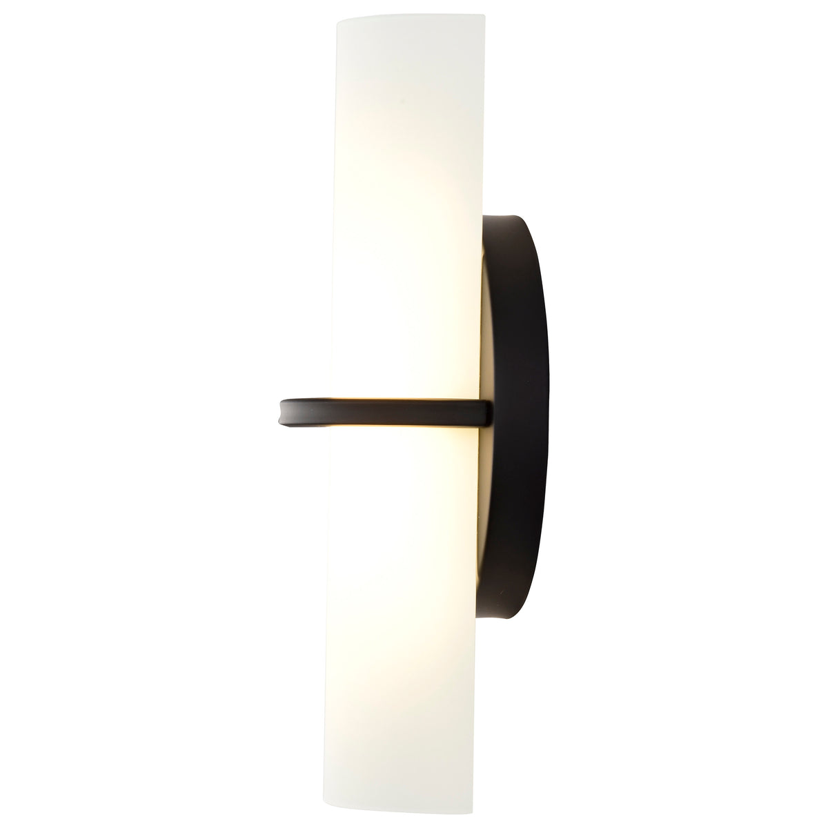 Tucker - LED Wall Sconce - Etched Opal Glass - Aged Bronze Finish