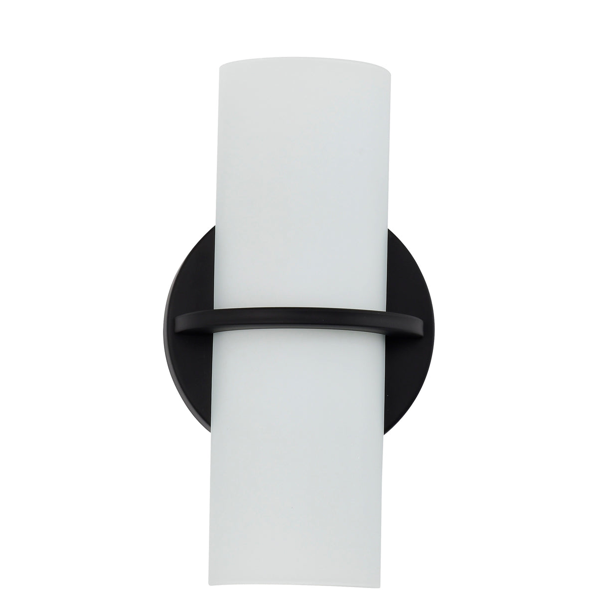 Tucker - LED Wall Sconce - Etched Opal Glass - Aged Bronze Finish