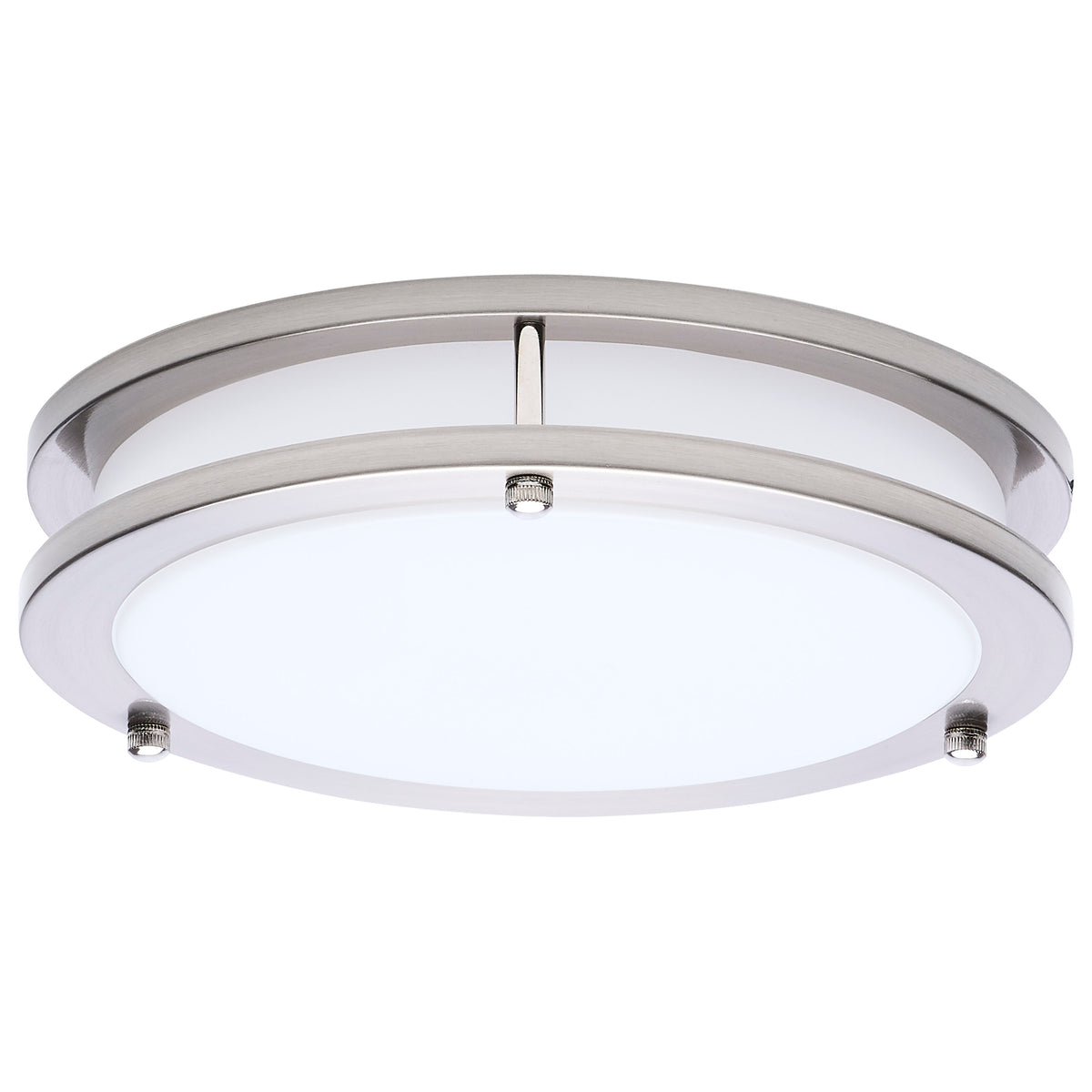 Glamour - LED 10 Inch Flush Mount - Brushed Nickel Finish - 27K/3K/35K/4K/5K Selectable lighting product