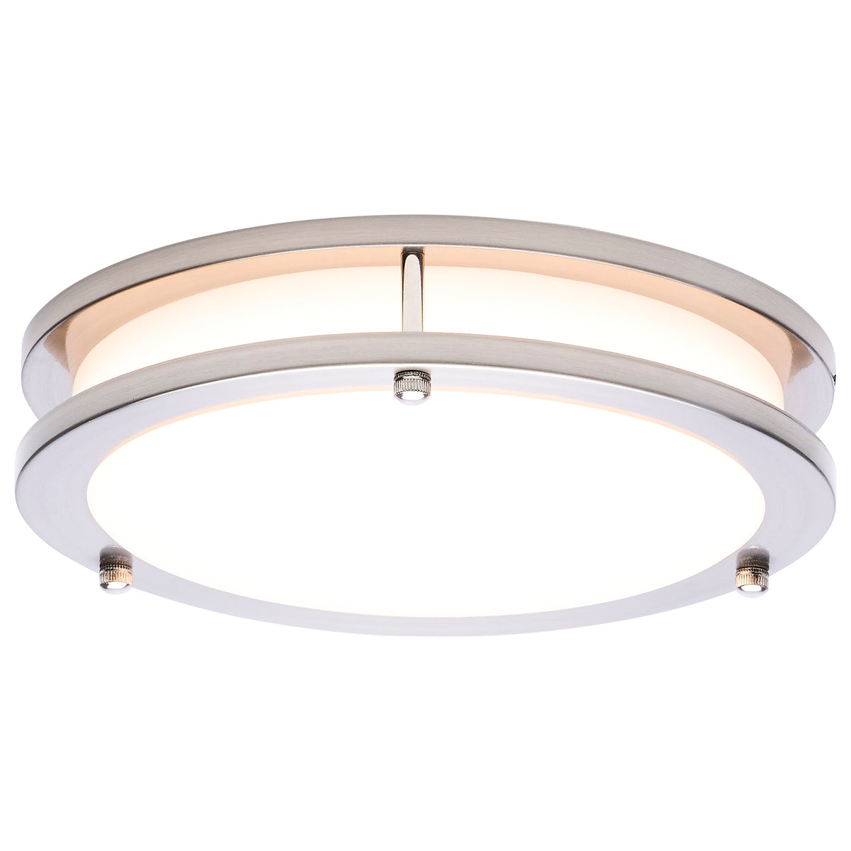 Glamour - LED 10 Inch Flush Mount - Brushed Nickel Finish - 27K/3K/35K/4K/5K CCT Selectable