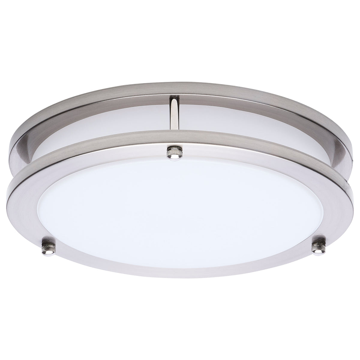Glamour - LED 10 Inch Flush Mount - Brushed Nickel Finish - 27K/3K/35K/4K/5K CCT Selectable