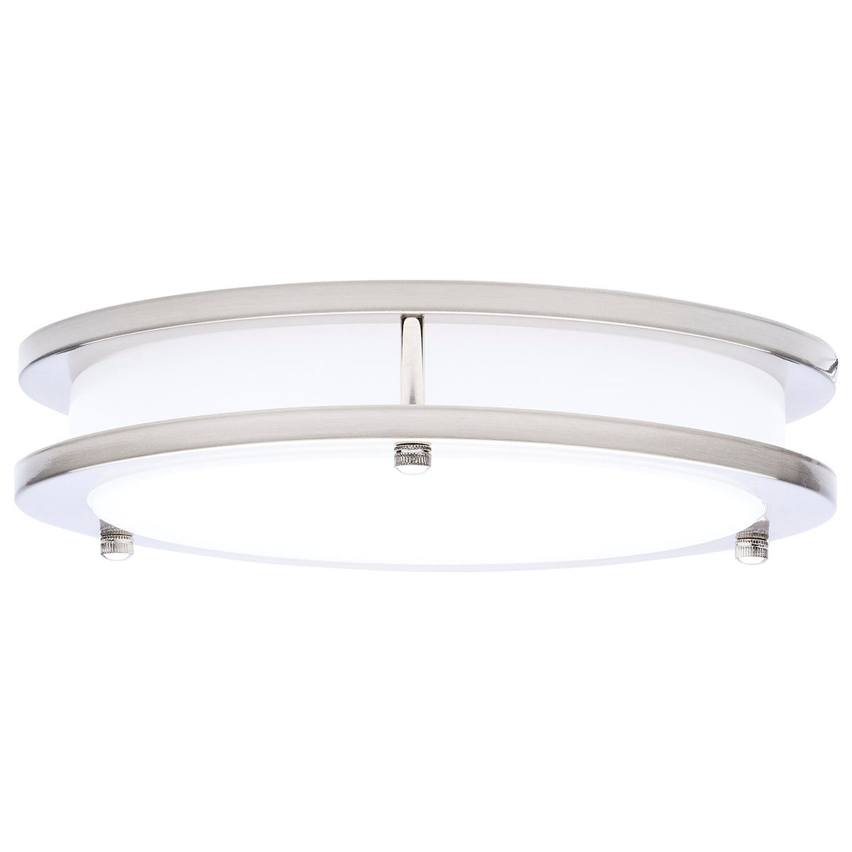 Glamour - LED 10 Inch Flush Mount - Brushed Nickel Finish - 27K/3K/35K/4K/5K CCT Selectable